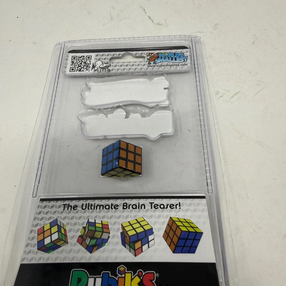 Worlds Smallest Rubiks Cube Tiny 3x3 Functional Puzzle Toy Super Impulse 503
